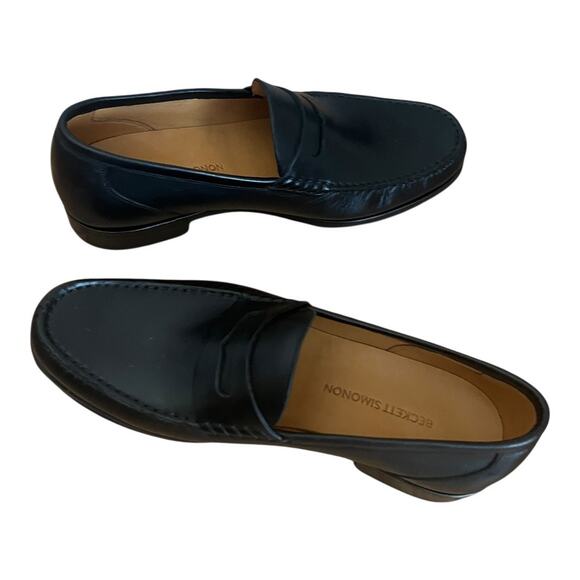 Beckett Simonon Lambert Leather Black Loafers Men Size 9 main image 13